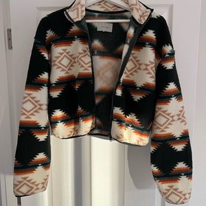 Love Tree Tribal Pattern Fleece Jacket